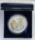 2004 Silver American Eagle Hologram $1 with Box — photo 2
