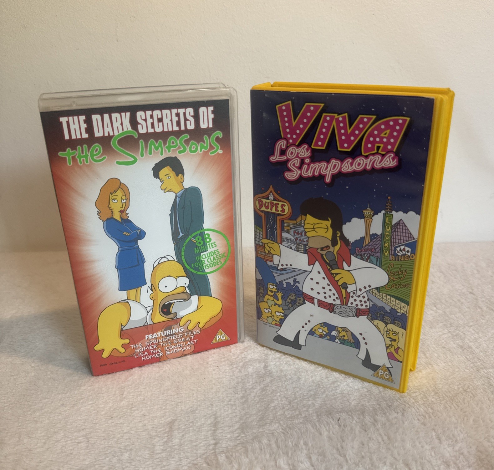 The Simpsons The Dark Secrets Of & Viva Los Simpsons VHS Videos Bundle