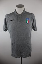 PUMA ITALIA MAGLIA POLO CALCIO UOMO TG 52 /54 SOCCER T-SHIRT MAN JERSEY SPORT