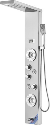 Duschpaneelsystem, 6 Duschmodi, LED UND Display Duschpaneel Turm,