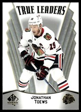 2021-22 SP Authentic True Leaders Jonathan Toews #TL-6