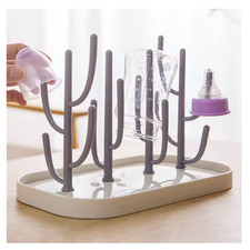 Baby Bottle Drying Rack   Bottle Drainer  Storage Stand Blue/Pink 
