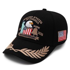 250 Anniversary USA Hat United States 250th Year American Anniversary Hat Pat...