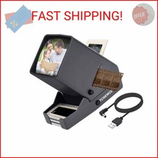 TCNEWCL 35mm Slide and Film Viewer, Negative Scanner, Desk Top LED Lighted Illum