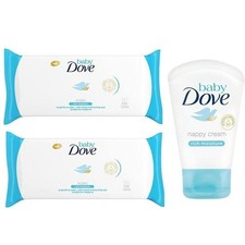 YDF, 2 Dove Baby Wipes Rich Moisture  Dove Baby Rich Moisture Nappy Cream -...