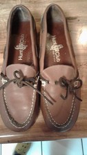 Shoes Womens Walking siz 6.5-- 7 Leather HUNT CLUB Made USA -TAN Leather