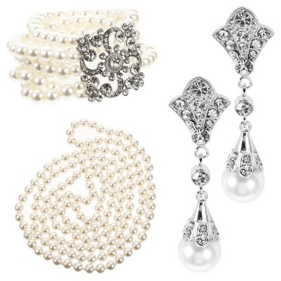  Halskettensets Für Damen Schmuckset Hochzeitsschmuck Perlenschmuck