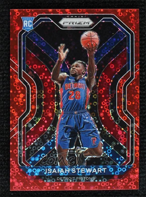 2020-21 Panini Prizm Fast Break Red 101/125 Isaiah Stewart #254 Rookie RC 02ez