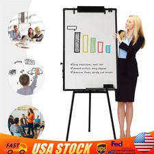 36 x 24 Inch Adjustable Whiteboard Easel Magnetic Dry Erase Board Bulletin Board