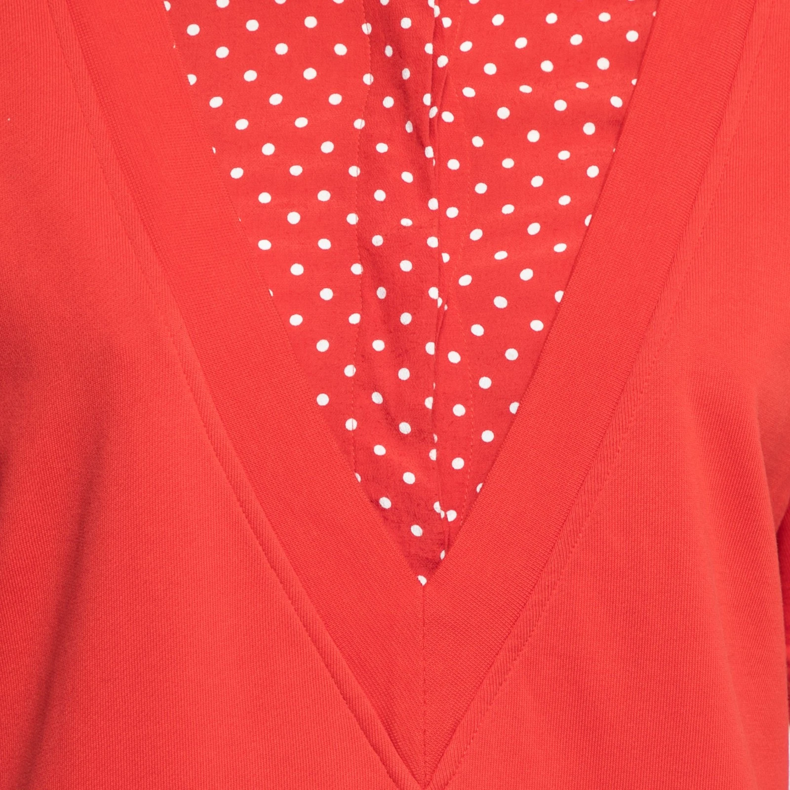 Abito a maniche corte Love Moschino rosso cotone e crepe M