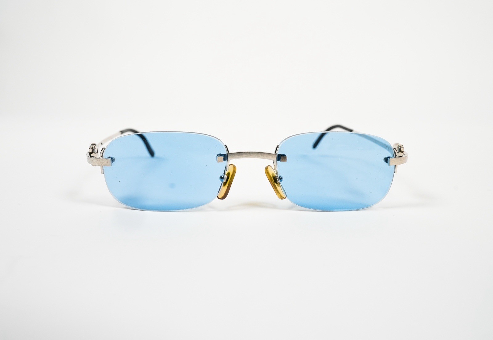 CARTIER MELTEM RIMLESS BLUE GRADIENT LENSES SUNGLASSES