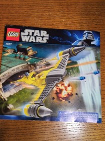 LEGO 7877 Star Wars Naboo Starfighter Instruction Manual Minifigures Accessories