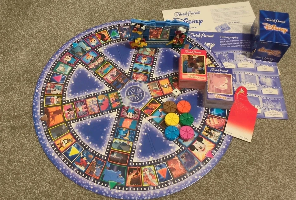 Disney Trivial Pursuit The Animated Picture Edition (Hasbro Games) 100% Complete - Image 2 of 4