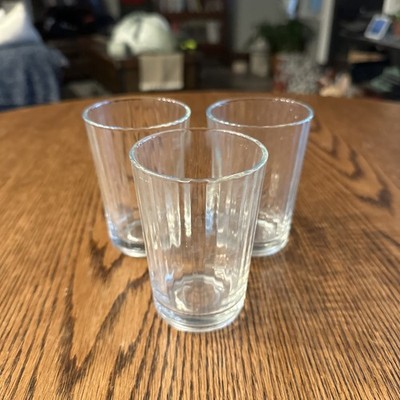Pasabahce Tumbler Turkish Juice glasses Vertical Optic Ribbed Set Of 3