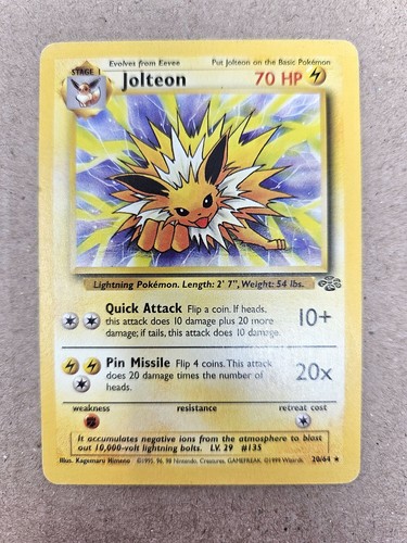 Jolteon 20/64 Unlimited Rare Jungle HP