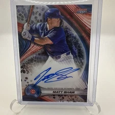 2024 Bowman's Best - Best of 2024 Autographs Matt Shaw #B24-MS (AU, RC)