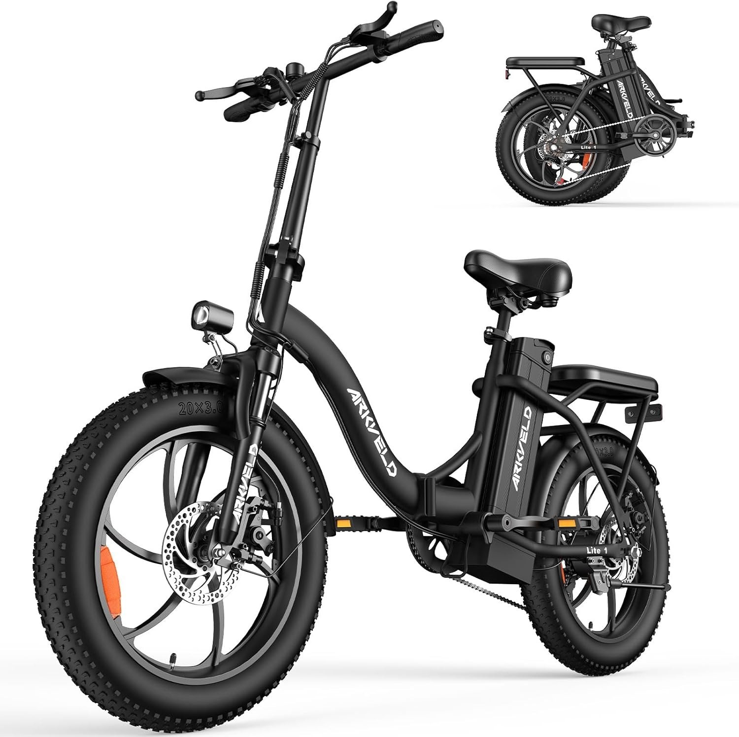 5 Speed 750W Motor 28MPH Max 720WH Ebike 30 Miles Range Folding Electric Bike