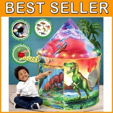 Dinosaur Discovery Kids Tent with Roar Button  LED Lights