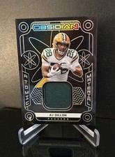 #'d/25 RELIC 🔥 AJ DILLON SSP 2022 Panini Obsidian Atomic Material Prism Patch