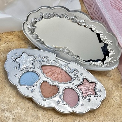 Flower Knows Shell's Jewel 6-Color Makeup Palette 02 seashell Brand New