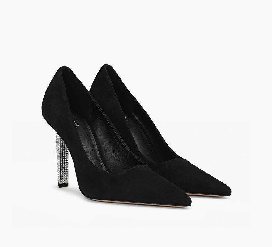 Michael Kors Halle Leather Pumps with Stunning Shine Womens Fashion Heels Gift Idea