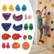 Rock Climbing Holds for Kids, 20 PCS Rock Wall Holds with Hardware, Indoor Ou...