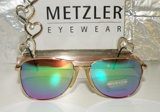 VTG 1970 METZLER 1/20 10K GP W GERMANY AVIATOR POLARIZED SUNGLASSES BOX 83 TF RB