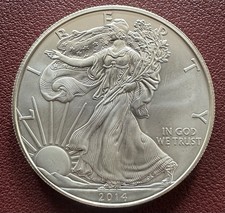 2014 American Liberty Eagle Dollar 1 Ounce 0.999 Fine Silver Coin