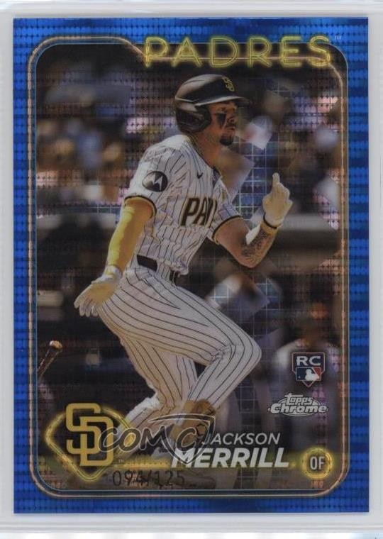 2024 Topps Chrome Blue Sonar Refractor 94/125 Jackson Merrill #207 pd0