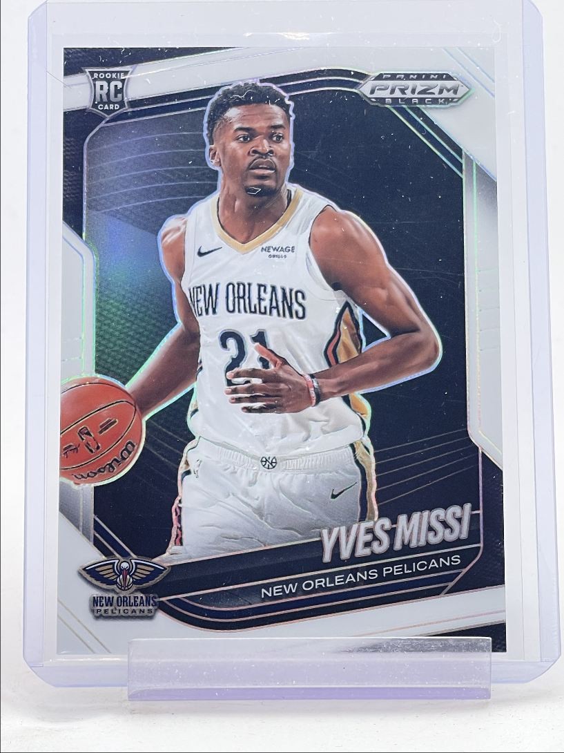 YVES MISSI 2024-25 PANINI PRIZM BLACK ROOKIE WHITE PELICANS #3 RC /175 Q2277