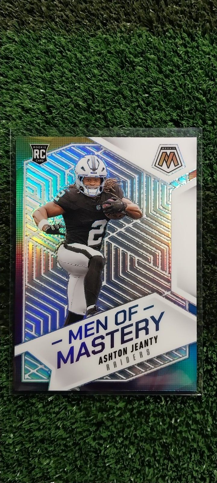 2025 Panini Mosaic - Men of Mastery Ashton Jeanty #18 Silver Prizm (RC)
