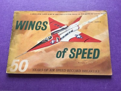 Wings of Speed ein komplettes Album mit Lyoner Teekarten aus dem Jahr 1961