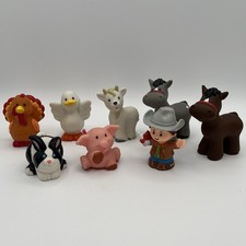 Fisher Price Little People Farmer Farm Animals Lot Of 8