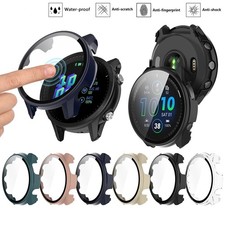 Hard Edge Garmin Forerunner 965 Cover Screen Protector Glass Case Bumper