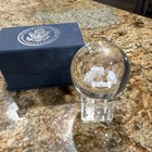 Glass Ball Laser Engraved Washington DC With Stand And Box — photo 1