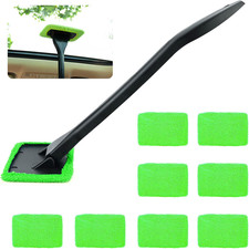 Rectangle Windshield Cleaner Tool Kit, Reusable Car Window Cleaner with Extra 9