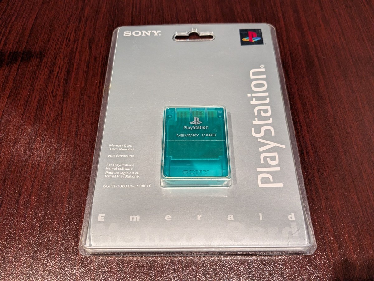 Carte Mémoire Verte Sony Pour PlayStation 1 - Officielle SCPH-1020 - 1 Mo