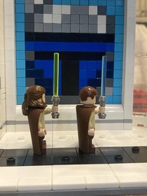 Lego Star Wars Qui-Gon Jinn And Obi-Wan Kenobi TCS Minifigures 7203 / 7204 RARE!