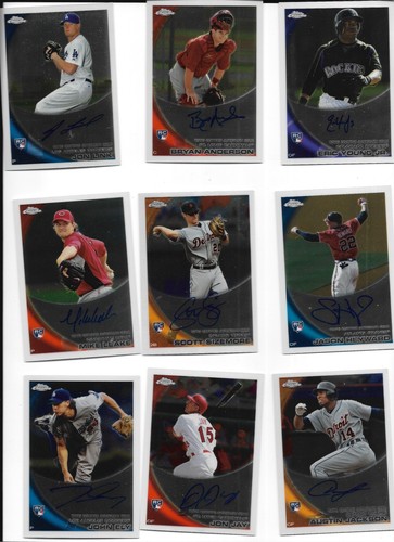 2010 Topps Chrome Auto Lot 171-220 (Stanton Strasburg) 46 Autos