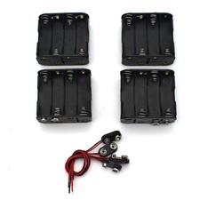 Raogoodcx 4Set 8 x AA Thicken Battery Holder and T Type Wired Clip...