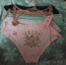 Juicy Couture Womens Panties, Size Large, Pack Of 5, Multicolor, Hipster