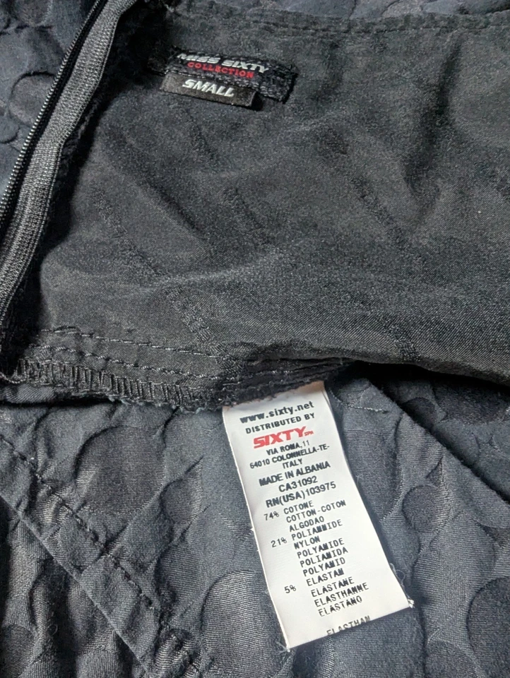 Colección MISS SIXTY vintage Y2K talla S(XS?) vestido negro pequeño bustier espalda abertura Foto 4 de 4