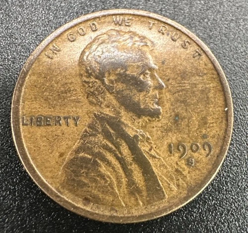 1909-S Lincoln Wheat Cent Circulated BN Very Fine
