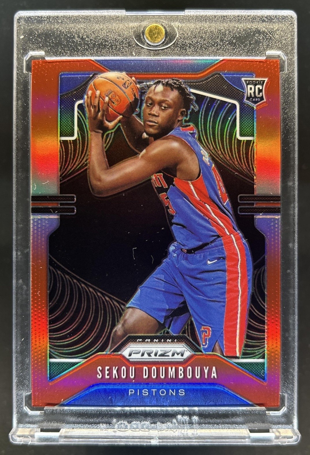 2019-20 Panini Prizm Sekou Doumbouya RC Prizm Red Rookie #/299 Pistons