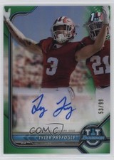 2021-22 Bowman U Chrome Prospect Green Refractor /99 Ty Fryfogle Tyler Auto 4km