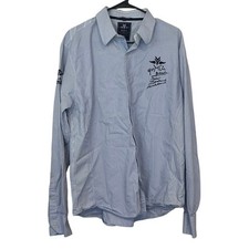 New Zealand Auckland Men  s Long Sleeve Button Down Shirt Embroidered Size XL