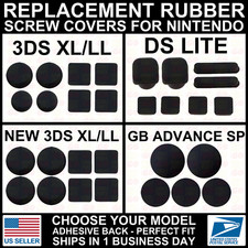 Screw Hole Rubber Dust Cover Plug for Nintendo New/3DS/XL/LL/DS Lite/GBA SP/NDSL