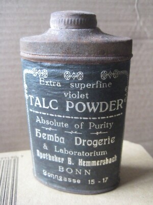 TALC POWDER extra superfine violet pulver retro  Hemba Apotheker Bonn