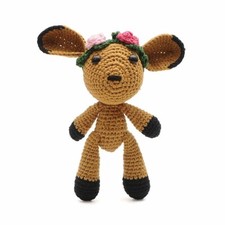 Gorgeous Fawn Young Deer Crochet Doll Handmade Amigurumi Plush Toy VAC