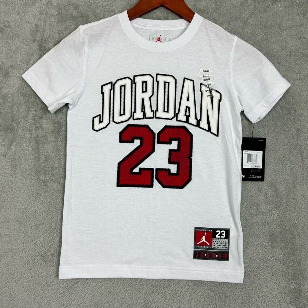 【本物保証 /関税・送料無料】Jordan Graphic Tee Amazon.com: Jordan Boy's Logo T-Shirt (Big Kids) White LG